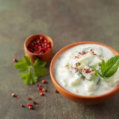 fruit raita, curd