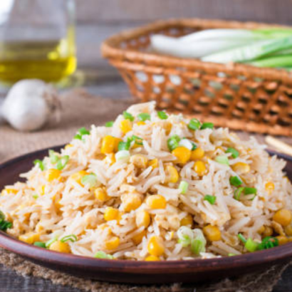 sweetcorn pulao recipe, basmati rice with sweetcorn